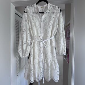 Charina Sartre Paisley Guipure Tunic with Cami